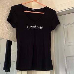 Bebe Shirt with Crystals Size Medium